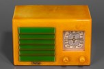 FADA 5F60 Catalin Radio in Yellow w/ Bright Green Insert